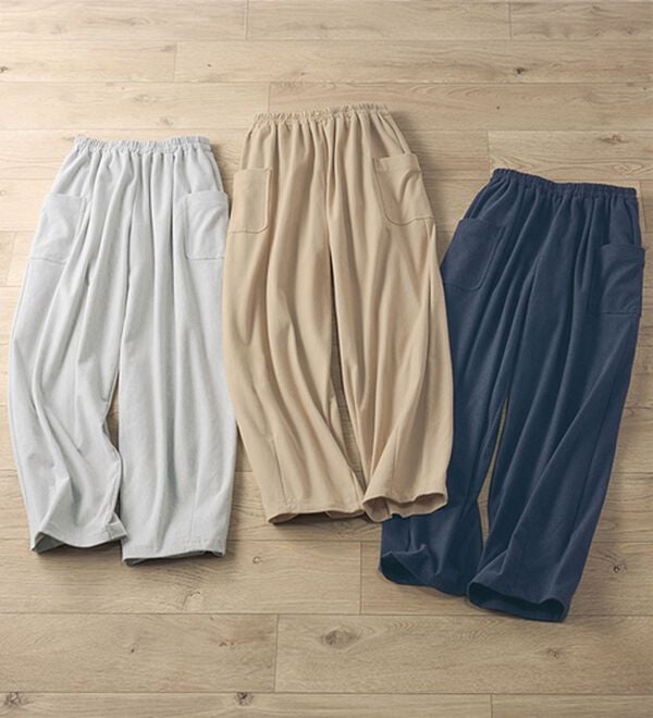 BELLUNA（ベルーナ）の「杢調ストレッチ素材コロンパンツ（フルレングスパンツ）」｜詳細画像