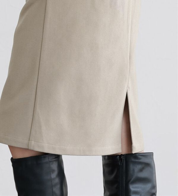 Pierrot（ピエロ）の「丈と柄が選べるカシミヤタッチＩラインスカート（ロングスカート）」｜詳細画像