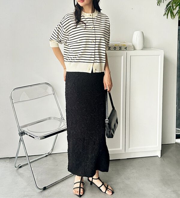 GeeRA（ジーラ）の「メタルボタンスポンディッシュカーディガン（ニットカーディガン）」｜詳細画像