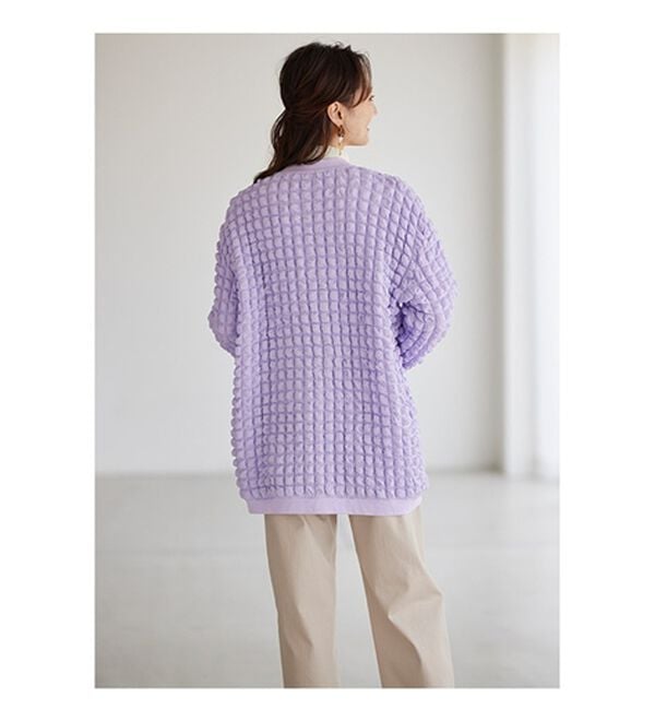 BELLUNA（ベルーナ）の「ポコポコが可愛いゆったりポップコーンカーディガン（その他カーディガン）」｜詳細画像