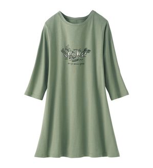 「着回し抜群！毎日可愛いプリントチュニック（パジャマ・ルームウェア）」｜ベジタブル