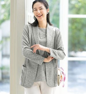 ルフラン（ルフラン）の「軽やかな着心地！メランジ調アンサンブル（アンサンブル）」｜詳細画像