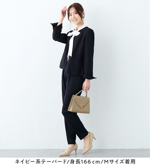 alotta（アロッタ）の「【選べるパンツ】洗える！３点セット着回し力抜群スーツ（パンツスーツ）」｜詳細画像