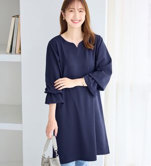 alotta（アロッタ）の「【4つの機能付】キャンディースリーブチュニックワンピース（チュニックワンピース）」｜詳細画像