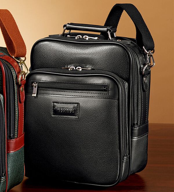 「＜ダンロップ・リファインド＞豊岡製多機能ショルダーバッグ（メンズショルダーバッグ）」｜クロ