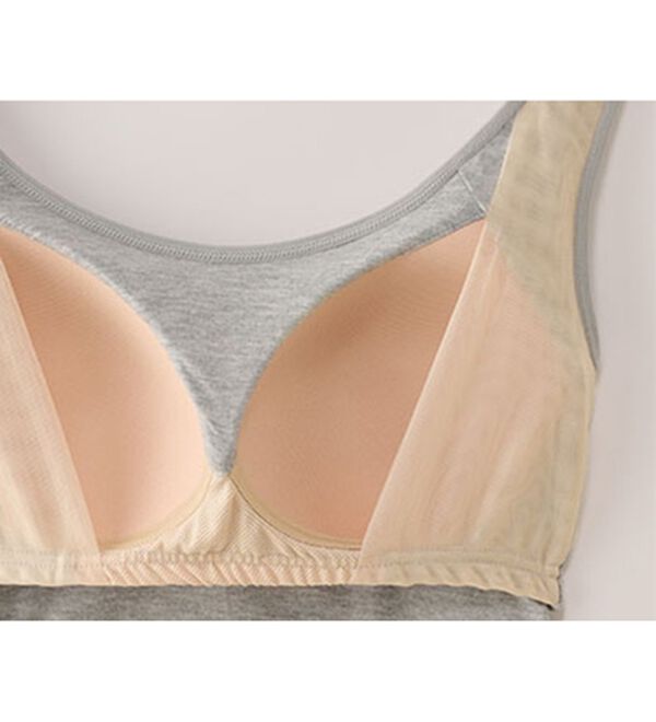 LAVIENNE（ラヴィエンヌ）の「調節できるグラマーさんも快適カップ付インナー（ブラトップ・カップ付きインナー）」｜詳細画像