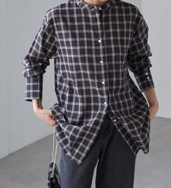 RANAN（ラナン）の「２ｗａｙボウタイチェックシャツ（シャツ）」｜詳細画像