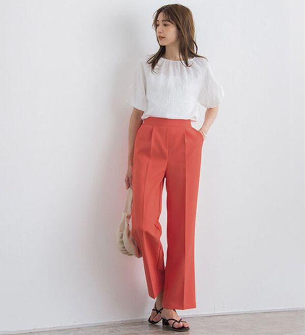 Pierrot（ピエロ）の「ストライプギャザーブラウス（ブラウス）」｜詳細画像