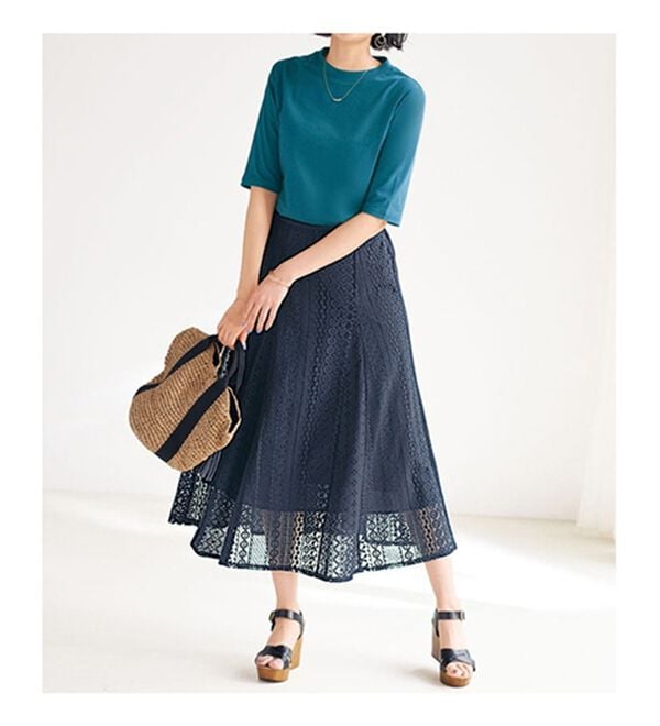 BELLUNA（ベルーナ）の「綿１００％抗菌防臭汗ジミ対策プルオーバー（カットソー）」｜詳細画像