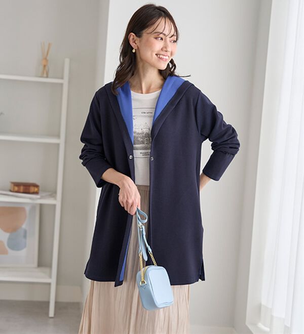 BELLUNA（ベルーナ）の「なめらかテンセル（ＴＭ）繊維混配色コーディガン（その他カーディガン）」｜詳細画像