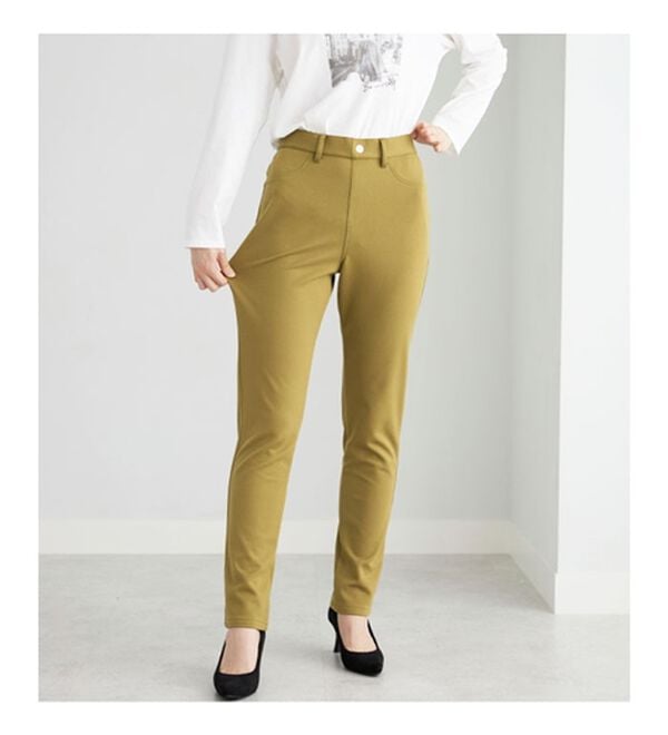 BELLUNA（ベルーナ）の「防風&times;ストレッチ素材ストレートパンツ（フルレングスパンツ）」｜詳細画像