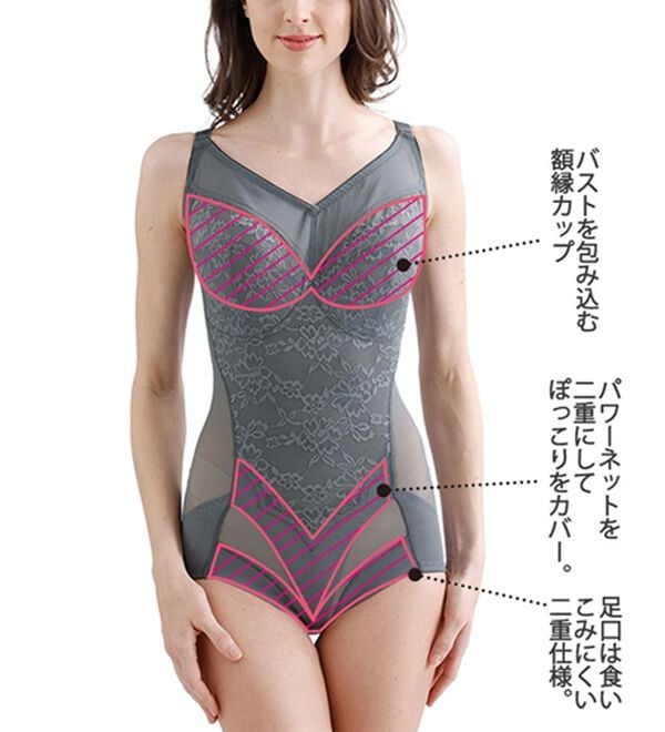 2色組】グラマーさんのためのボディスーツ - ベルーナ【公式】
