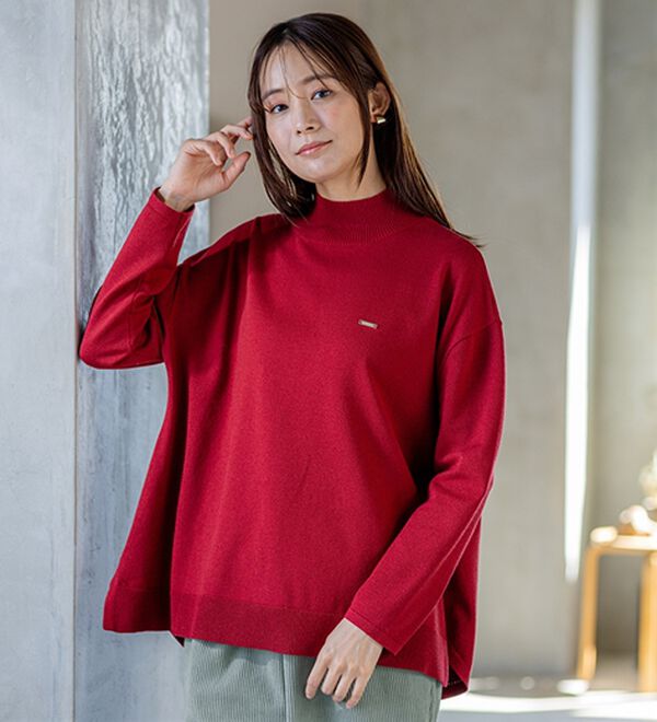 BELLUNA（ベルーナ）の「もちもちニットゆったり快適チュニック（チュニック）」｜詳細画像