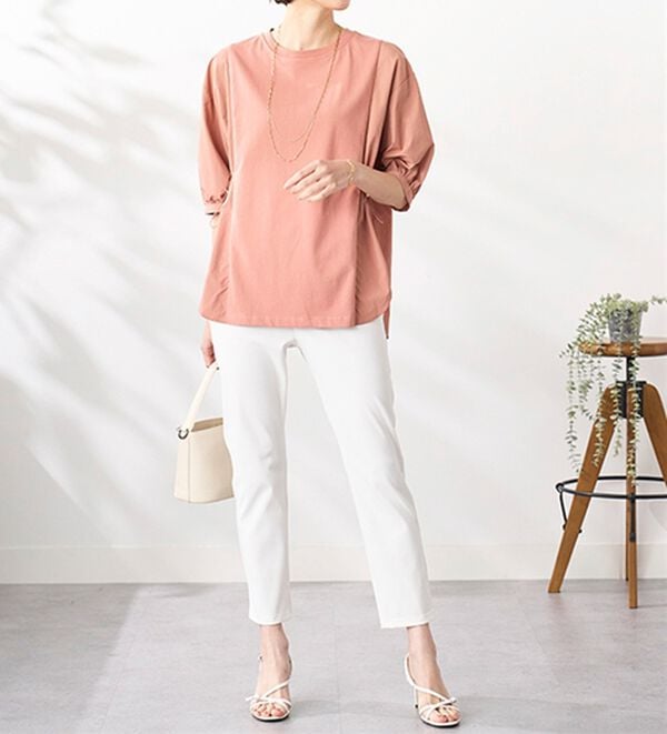 BELLUNA（ベルーナ）の「【再入荷】美ストレッチ素材アンクル丈レギンスパンツ（クロップドパンツ）」｜詳細画像