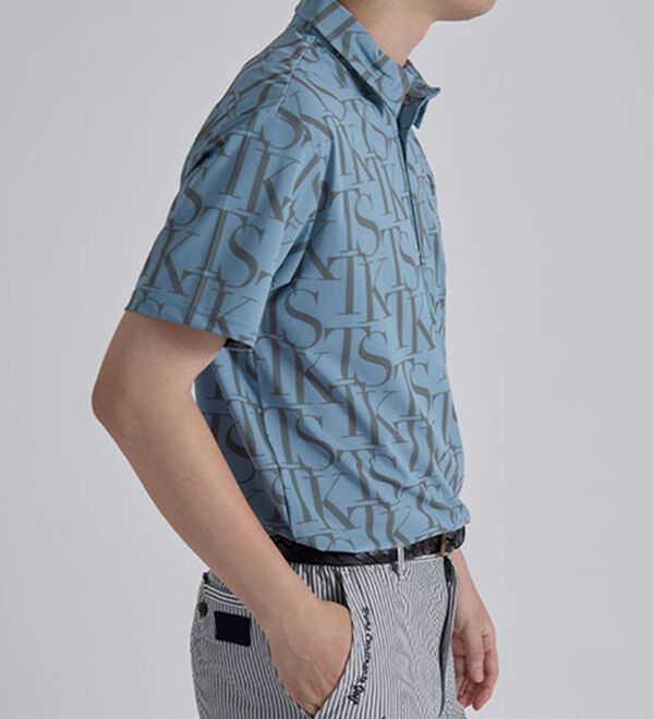 「＜ザ　ショップ　ティーケー＞接触冷感デザインポロシャツ（メンズポロシャツ）」｜詳細画像