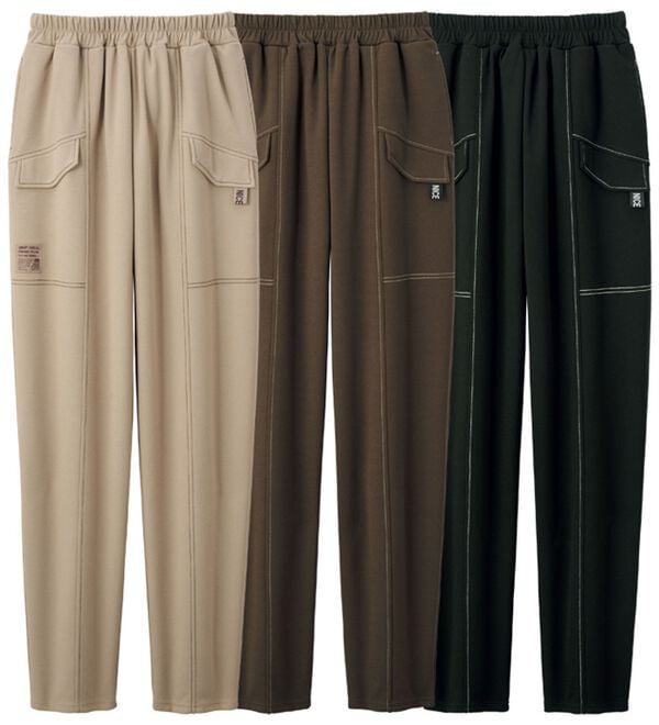 ルフラン（ルフラン）の「【３本組】はき心地快適！切替ステッチ裏起毛パンツ（その他パンツ）」｜詳細画像