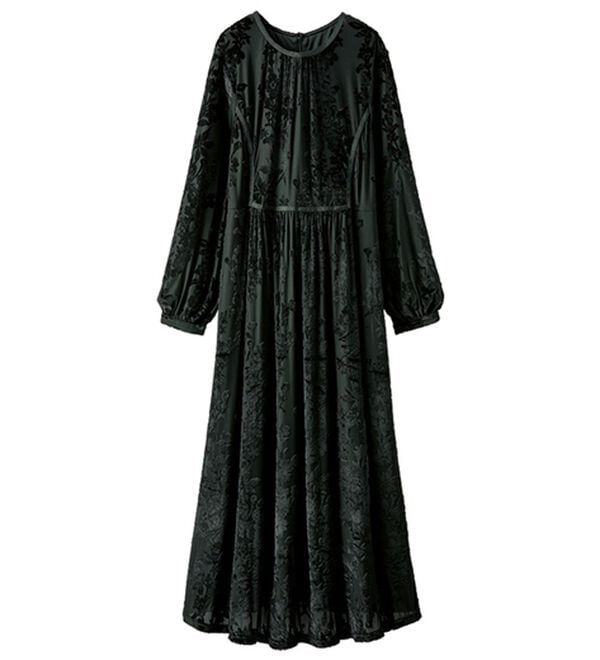 BELLUNA（ベルーナ）の「艶めきベロア素材バックリボンワンピース（その他ワンピース）」｜詳細画像