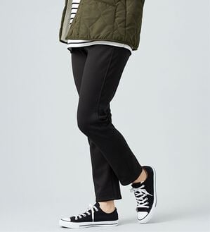 BELLUNA（ベルーナ）の「あったか裏起毛！ホカロンパンツ（フルレングスパンツ）」｜黒