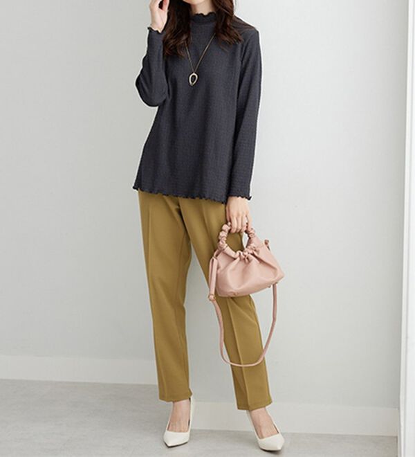 BELLUNA（ベルーナ）の「ジャカード素材メローデザインプルオーバー（カットソー）」｜詳細画像