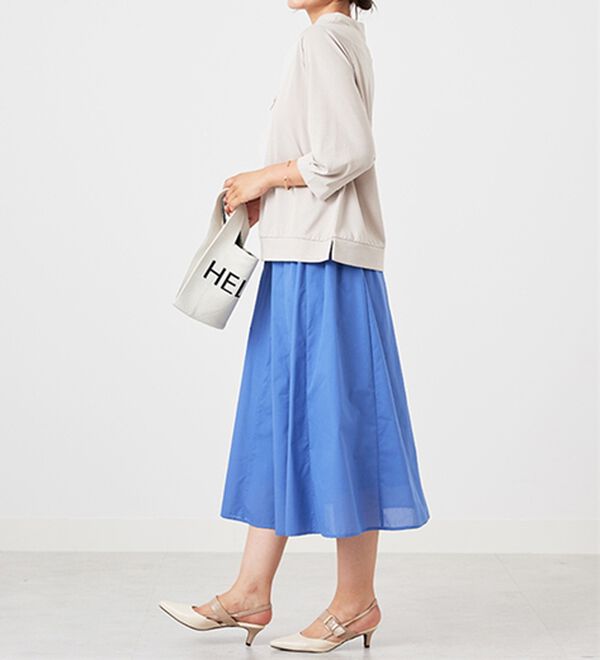 BELLUNA（ベルーナ）の「ヒンヤリ綿混ワイドネックプルオーバー（カットソー）」｜詳細画像