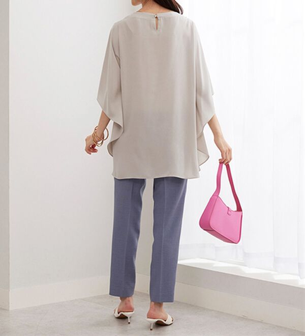 BELLUNA（ベルーナ）の「ＵＶ対策！涼やかケープ風ブラウス（ブラウス）」｜詳細画像