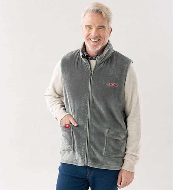 「【２色組】＜着るホカロン＞ふんわりポカポカベスト（メンズベスト）」｜詳細画像