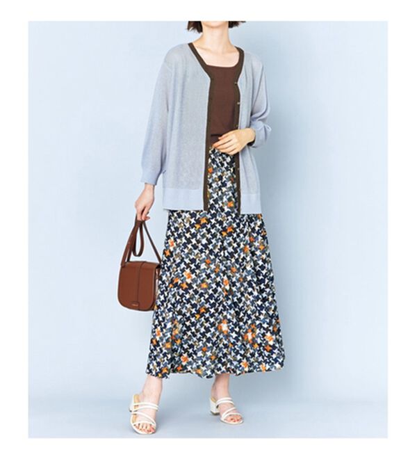 VINNO（ヴィノ）の「前後２ＷＡＹニットカーディガン（ニットカーディガン）」｜詳細画像