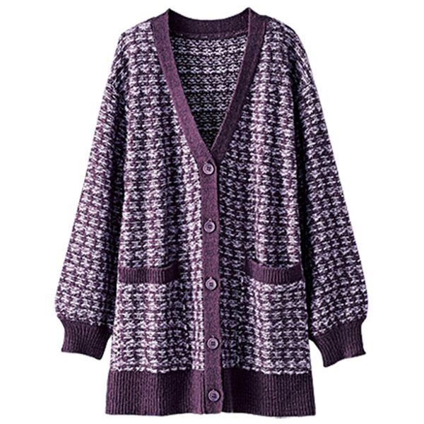 BELLUNA（ベルーナ）の「ツイード調ニットカーディガン（ニットカーディガン）」｜詳細画像