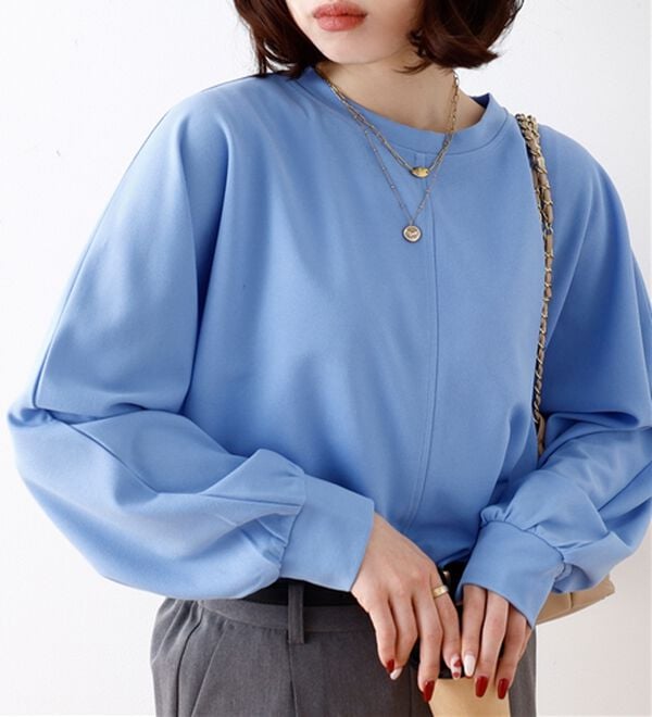 BELLUNA（ベルーナ）の「きれい見えジョーゼット素材Tブラウス（ブラウス）」｜詳細画像