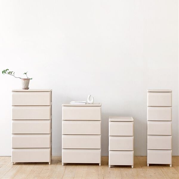 iellio（イエリオ）の「Ｒｏｏｍｎｈｏｍｅデイリー組立式引き出し＜収納チェスト・大容量たんす・衣装ケース・収納棚・衣類収納・韓国インテリア＞（収納ケース・収納ボックス）」｜ベージュ