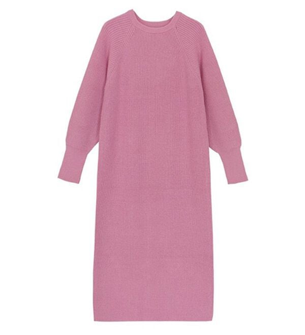 Pierrot（ピエロ）の「【Pierrot限定サイズ】パフスリーブロングニットワンピース（ニットワンピース）」｜詳細画像
