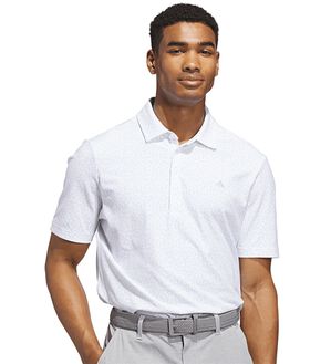 「＜ａｄｉｄａｓ＞ゴルフ　リーフモチーフ半袖シャツ（メンズシャツ）」｜ホワイト
