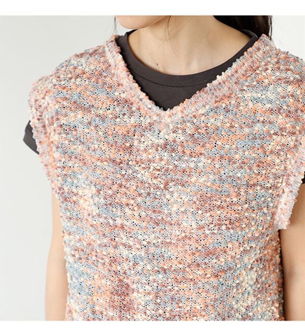 GeeRA（ジーラ）の「前後２ＷＡＹファンシーニットトップス（ニット・セーター）」｜詳細画像