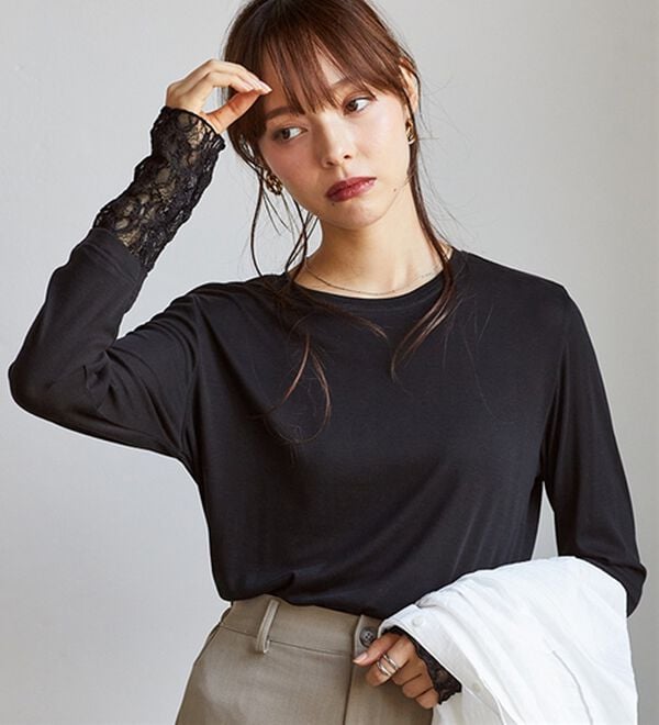 RANAN（ラナン）の「レイヤードスリーブロンＴＥＥ（カットソー）」｜詳細画像