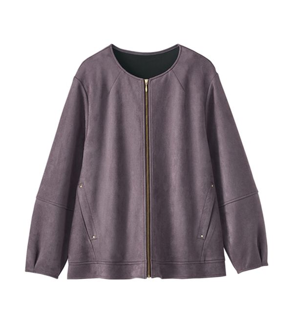 BELLUNA（ベルーナ）の「スエード調ランタン袖ミドル丈ジャケット（その他ジャケット）」｜詳細画像