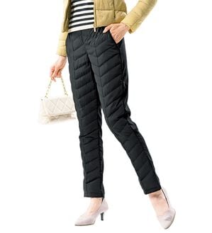 【nbb weekend】極美品 ダウンパンツ ブラック 1サイズ レディース 着ぶくれ知らず！美ダウンパンツ - ベルーナ【公式】