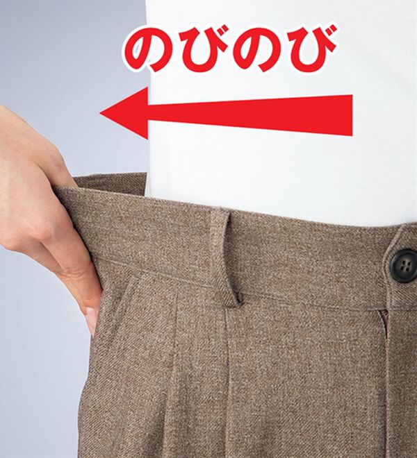 ルフラン（ルフラン）の「こ綺麗でこなれたウールライクパンツ（フルレングスパンツ）」｜詳細画像