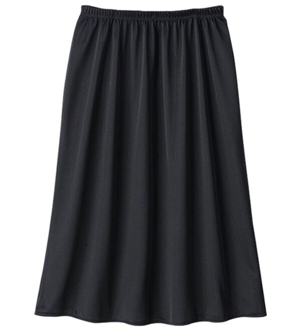 LAVIENNE（ラヴィエンヌ）の「お役立ちサラッとペチコート（肌着・インナーウェア）」｜ブラック