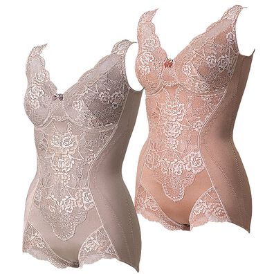 「【２色組】姿勢美人ボディスーツ（ボディスーツ・シェイパー）」