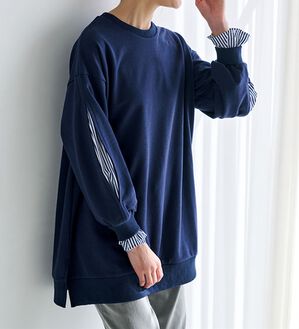 RANAN（ラナン）の「袖スリットカットソーチュニック（チュニック）」｜詳細画像