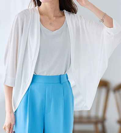 RANAN（ラナン）の「カットソードルマンカーディガン（ニットカーディガン）」