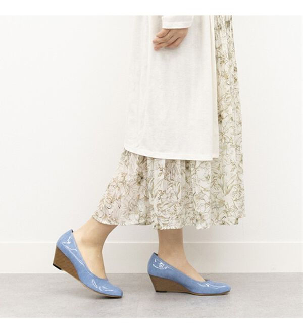 BELLUNA（ベルーナ）の「雨でも安心日本製こだわりウェッジパンプス（パンプス）」｜詳細画像