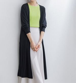 Pierrot（ピエロ）の「接触冷感トッパーカーディガン（その他カーディガン）」｜ブラック