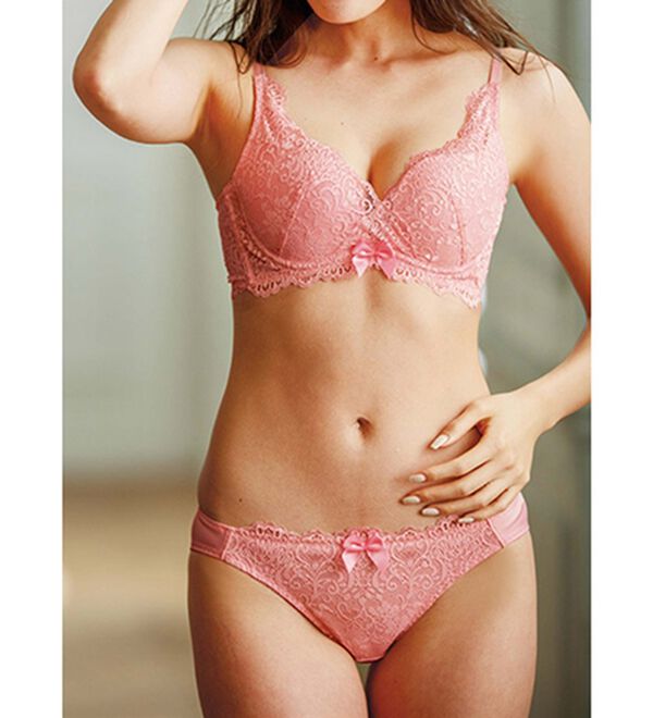 脇スッキリカシュクールブラ＆ショーツセット - ベルーナ【公式】