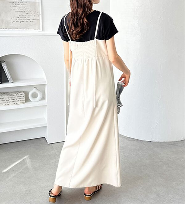 GeeRA（ジーラ）の「バックストラップデザインキャミワンピース（その他ワンピース）」｜詳細画像