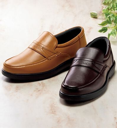 「日本製　こだわり仕様のゆったり幅広快適シューズ（メンズウォーキングシューズ）」