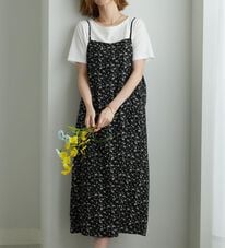 BELLUNA（ベルーナ）の「【2点セット】花柄プリントキャミワンピースアンサンブル（その他ワンピース）」