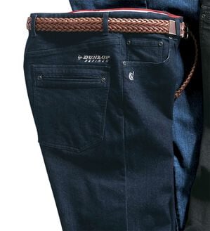 「＜ダンロップ・リファインド&times;コムルヴァン・オム＞蓄熱保温プレミアムジーンズ（メンズデニムパンツ）」｜インディゴ