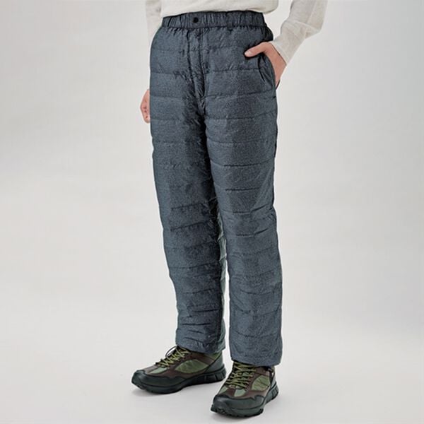 「あったか軽量！ふわっとダウンパンツ（メンズフルレングスパンツ）」｜ネイビー