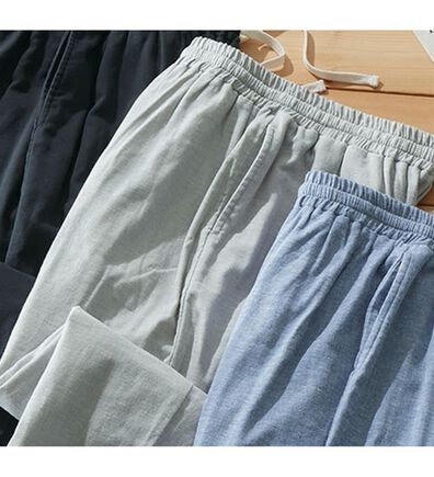 「のびやかガーゼパンツ（メンズルームウェア）」